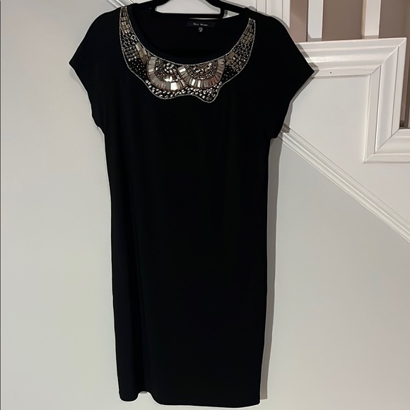 Blu Sage‎ Black Sequin Embellished Mini Dress - Picture 1 of 8